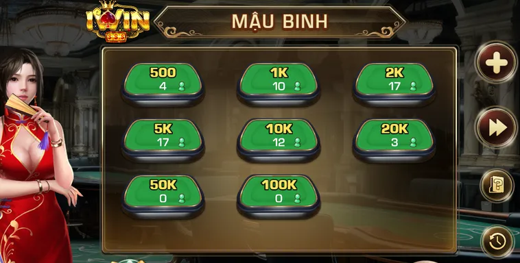 Trải Nghiệm Mậu Binh Tại iWin Club Với Những Bàn Chơi Đỉnh Cao Và Tỷ Lệ Thắng Khủng