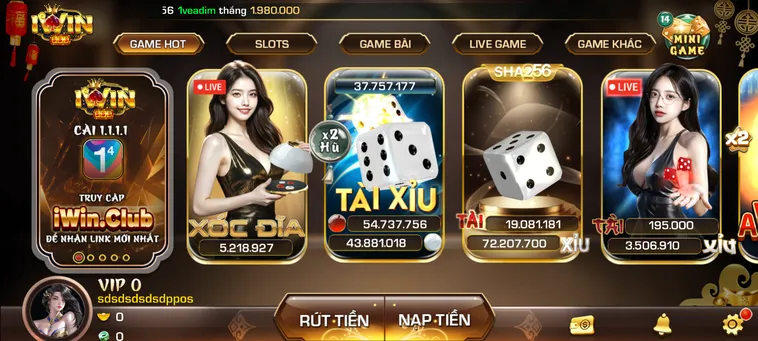 Cổng Game iWin Club - Đa Dạng Các Trò Chơi Thắng Tiền Dễ Dàng Cho Mọi Cược Thủ