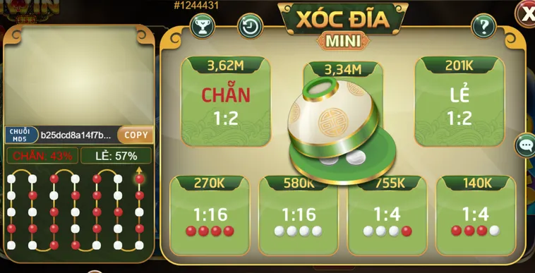Xóc Đĩa Mini Tại Iwin Club Trải Nghiệm Tốc Độ Đỉnh Cao Thắng Lớn